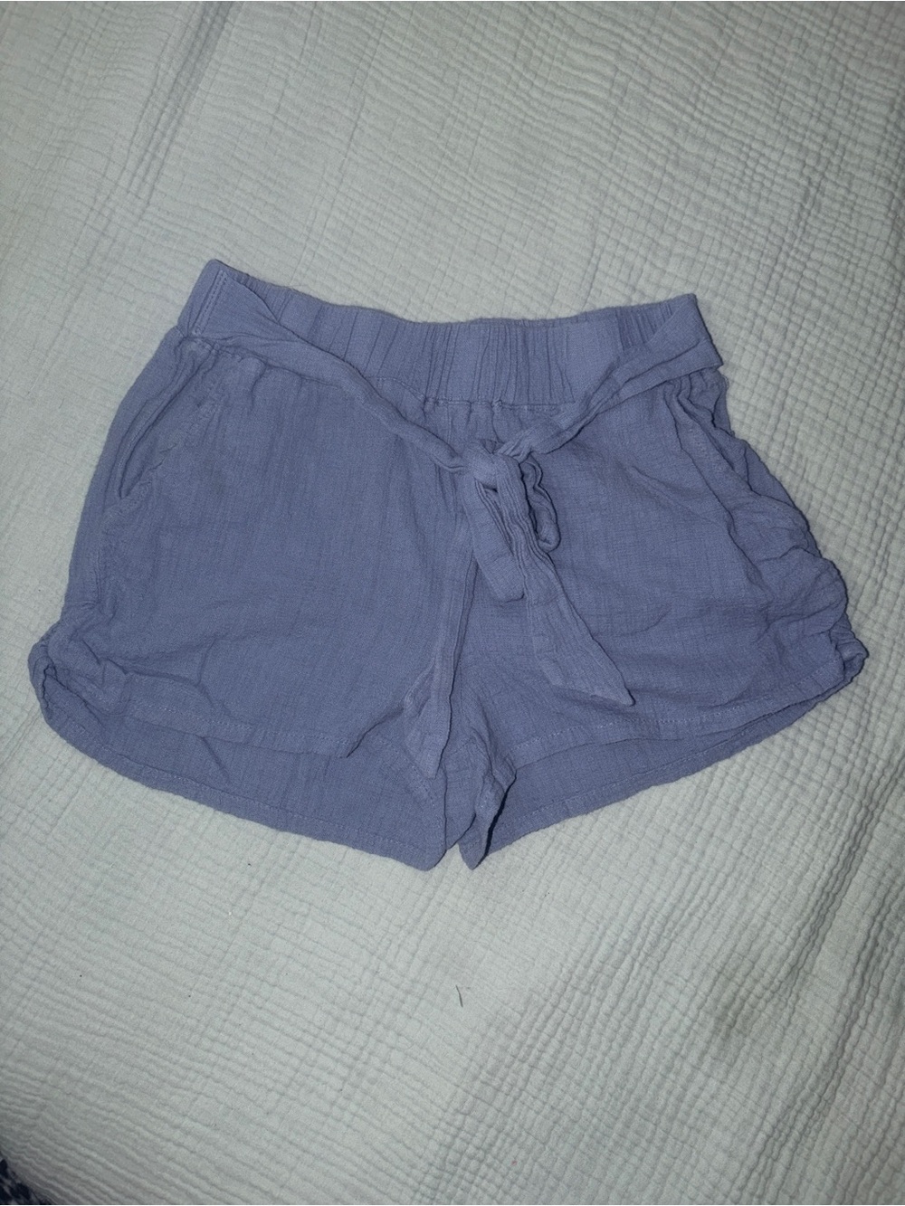 Sincerly Jules Lilac High-Waist Drawstring Shorts